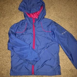 Girls light weight rain jacket